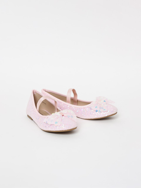 

Fame Forever by Lifestyle Girls Pink Embellished Ballerinas
