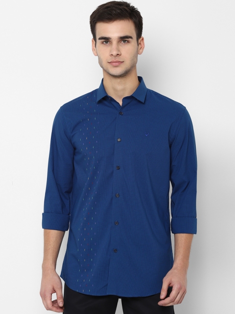 

Allen Solly Men Blue Slim Fit Checked Casual Shirt