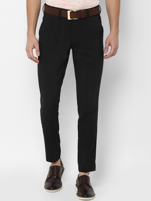 

Allen Solly Sport Men Black Slim Fit Solid Regular Trousers