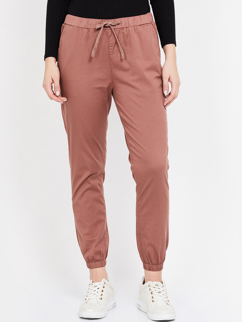 

Bossini Women Pink Regular Fit Solid Joggers