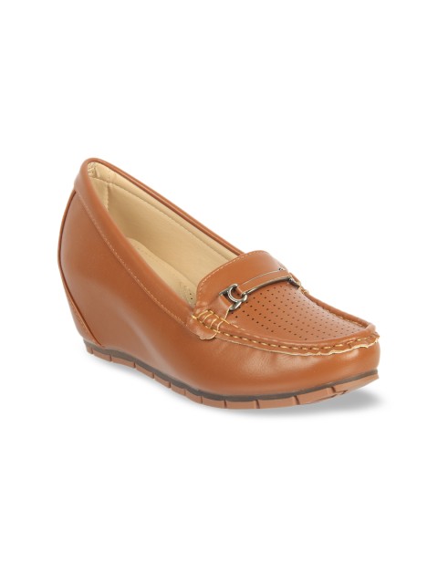 

Flat n Heels Women Tan Brown Loafers