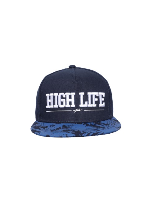 

FabSeasons Unisex Blue Embroidered Snapback Cap