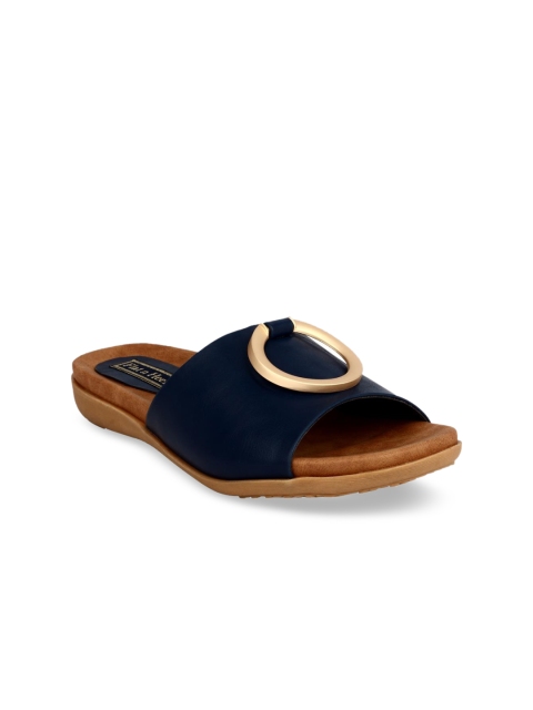 

Flat n Heels Women Navy Blue Solid Open Toe Flats