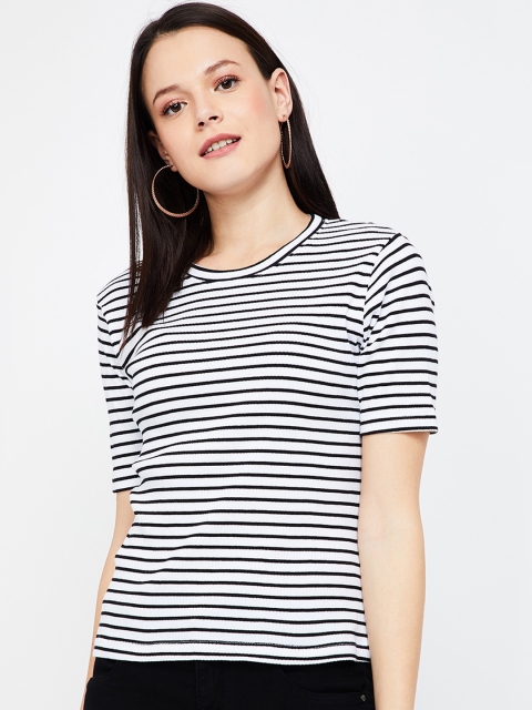 

Bossini Women Black Striped Top