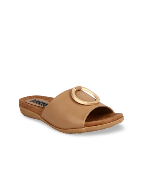 

Flat n Heels Women Beige Solid Open Toe Flats