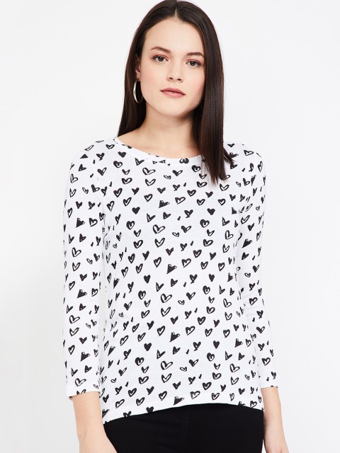 

Fame Forever by Lifestyle Women White Printed Top