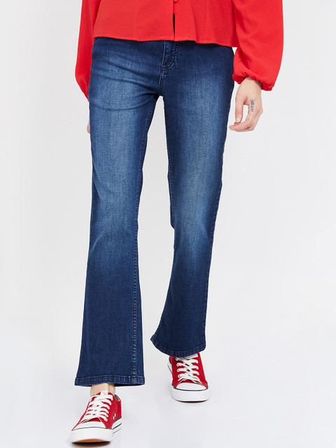 

Fame Forever by Lifestyle Women Blue Bootcut Mid-Rise Clean Look Jeans