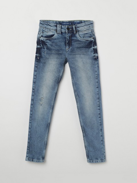 

Fame Forever by Lifestyle Boys Blue Slim Fit Mid-Rise Mildly Distressed Jeans