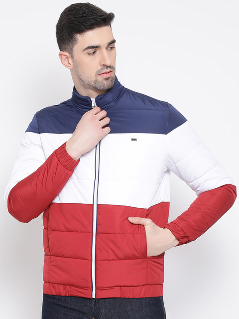 

Richlook Men Red Colourblocked Lightweight Puffer Jacket