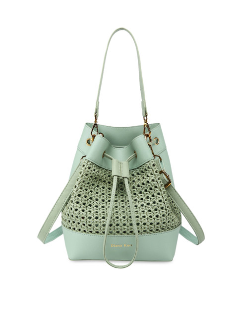 

Diana Korr Green Self Design Shoulder Bag