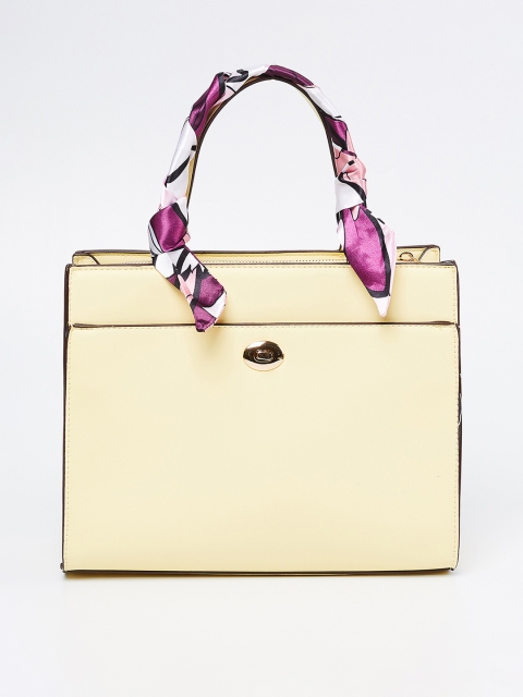 

Ginger by Lifestyle Yellow Solid Handheld Bag