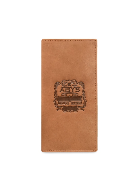 

ABYS Unisex Tan Brown Solid Leather Card Holder
