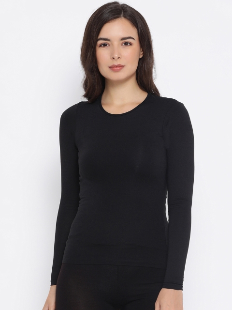 

Macrowoman W-Series Women Black Solid Thermal Top