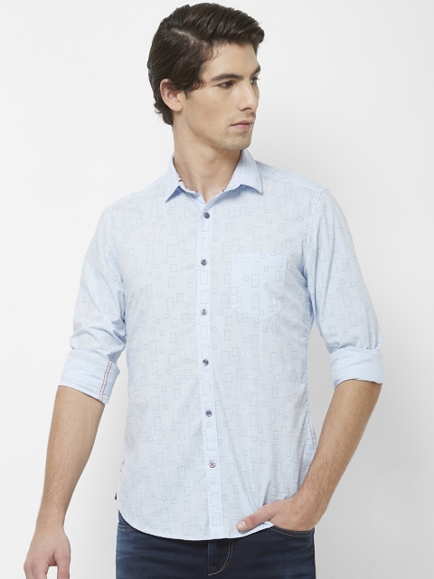 

Killer Men Blue Regular Fit Printed Casual Shirt