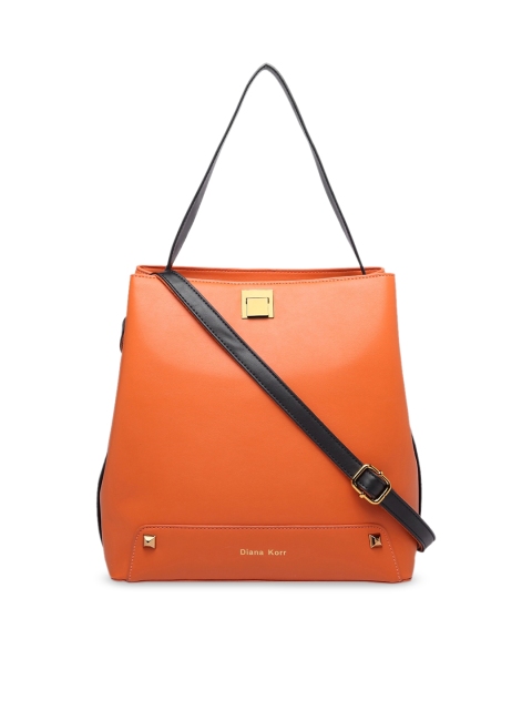 

Diana Korr Orange Solid Shoulder Bag