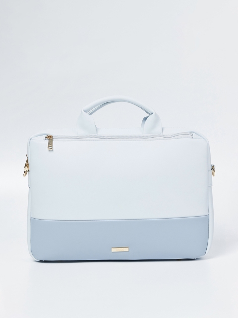

CODE by Lifestyle Women Blue Colourblocked Laptop Bag