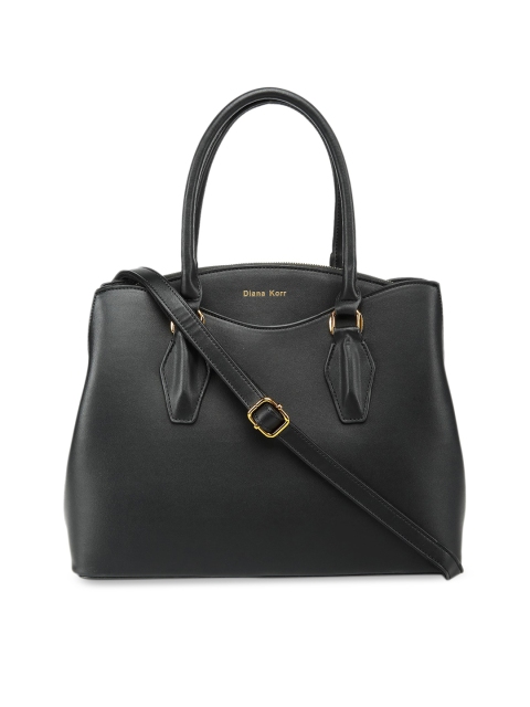 

Diana Korr Black Solid Handheld Bag