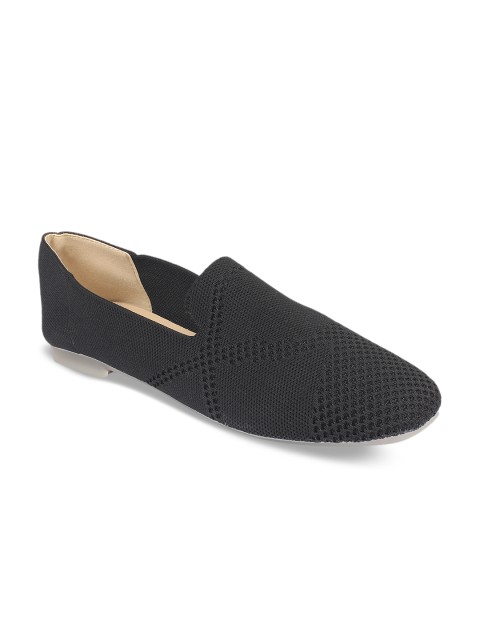 

Flat n Heels Women Black Loafers