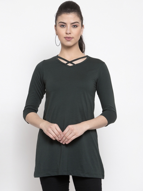 

Kalt Green Solid Tunic