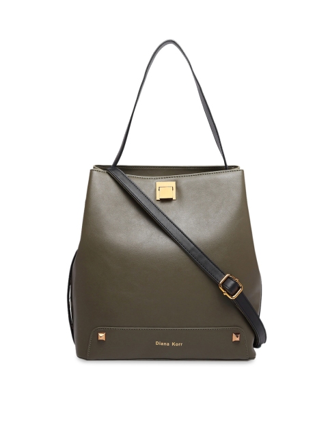 

Diana Korr Green Solid Shoulder Bag