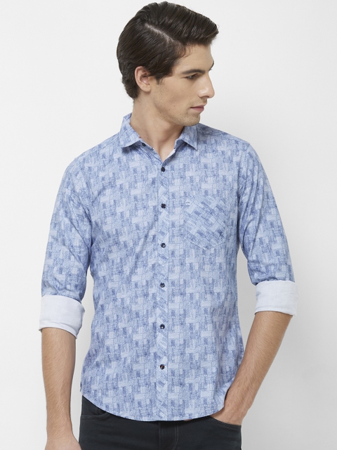 

Killer Men Blue Regular Fit Printed Casual Shirt