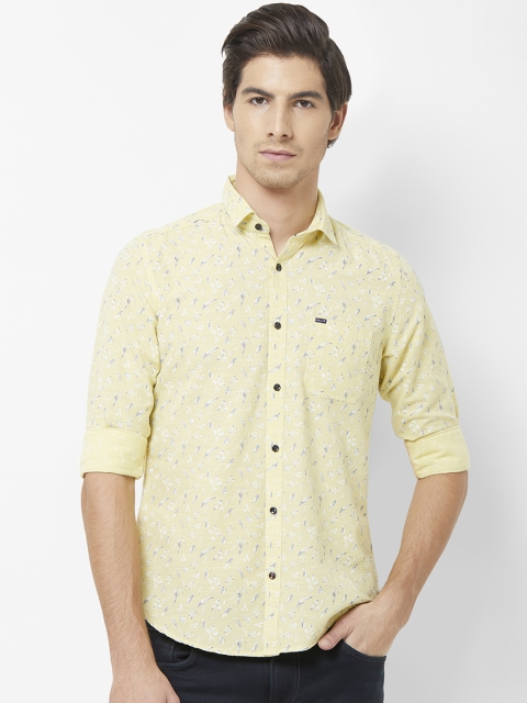

Killer Men Yellow Regular Fit Printed Casual Shirt
