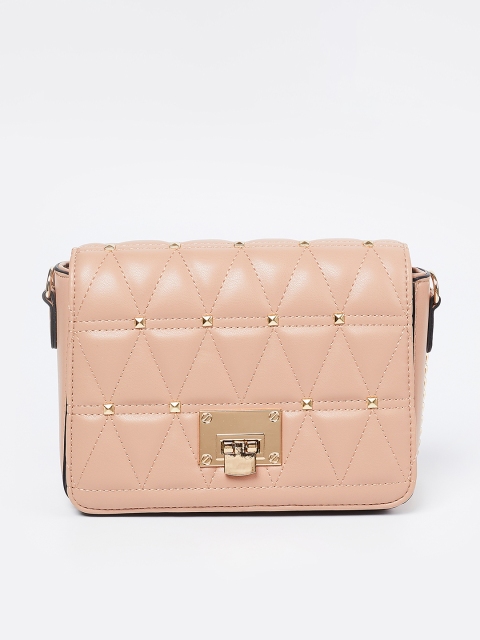 

CODE by Lifestyle Nude Coloured Solid Sling Bag