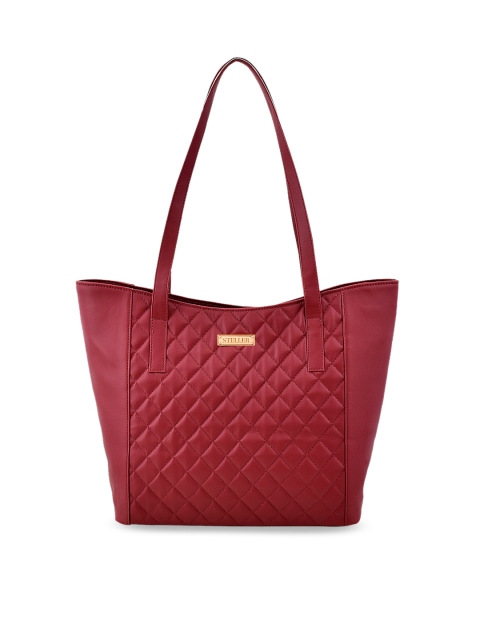 

STELLER Maroon Solid Shoulder Bag
