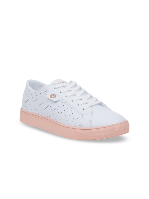 

Lotto Women White Textured Sneakers