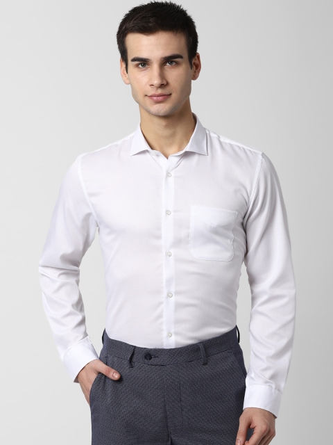 

Peter England Men White Regular Fit Solid Formal Shirt
