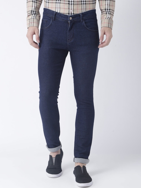 

hangup trend Men Blue Regular Fit Mid-Rise Clean Look Stretchable Jeans