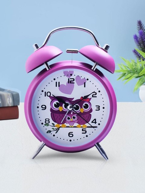 

Archies Pink Round Printed Analogue Alarm Clock