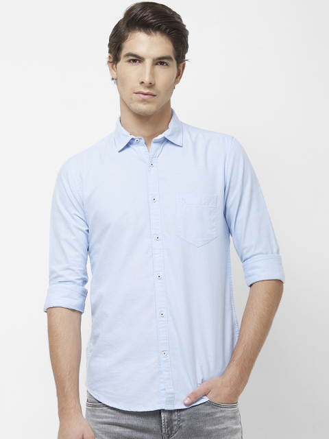 

Killer Men Blue Regular Fit Solid Casual Shirt