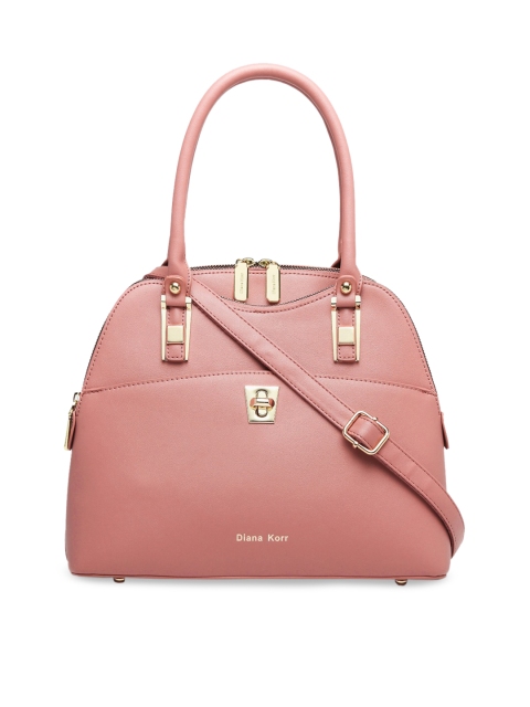 Diana Korr Pink Solid Handheld Bag