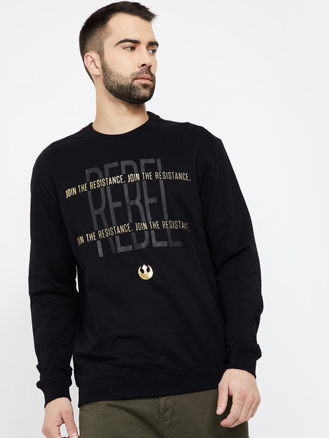

Forca by Lifestyle Men Black Star Wars Printed Sweatshirt
