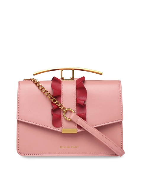 

Diana Korr Pink Solid Sling Bag
