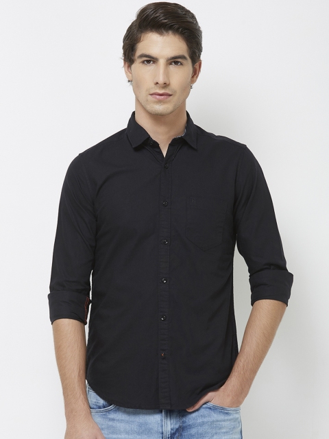 

Killer Men Black Regular Fit Solid Casual Shirt