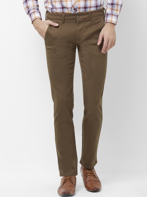 

Killer Men Brown Slim Fit Self Design Regular Trousers