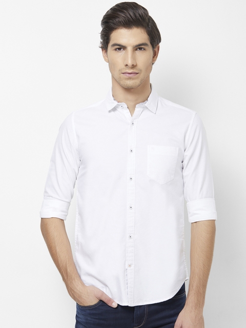 

Killer Men White Regular Fit Solid Casual Shirt