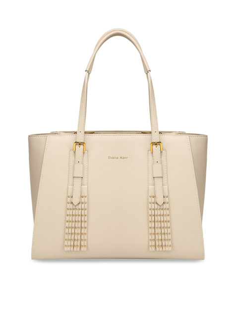 

Diana Korr Beige Solid Shoulder Bag