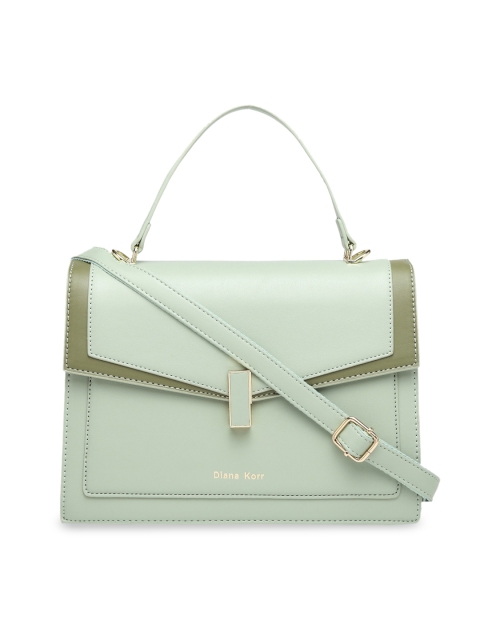 

Diana Korr Green Solid Handheld Bag