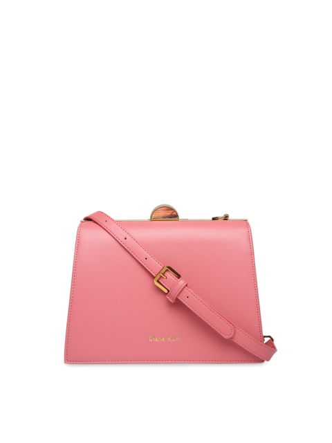 

Diana Korr Pink Solid Sling Bag