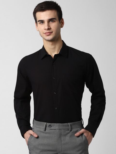 

Peter England Men Black Slim Fit Solid Formal Shirt