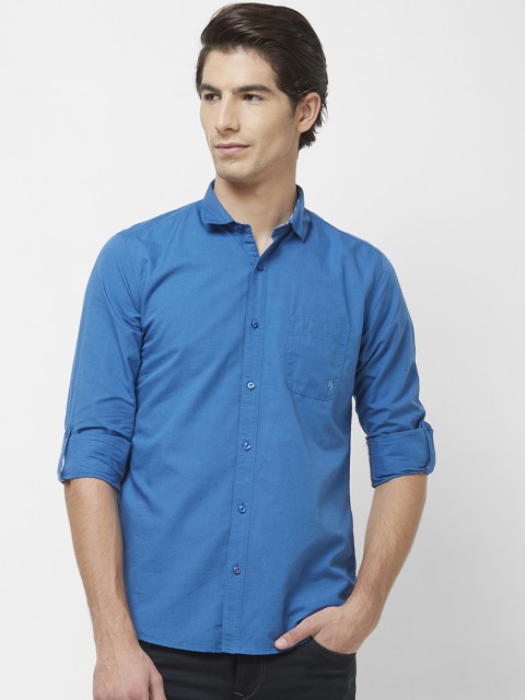 

Killer Men Blue Regular Fit Solid Casual Shirt