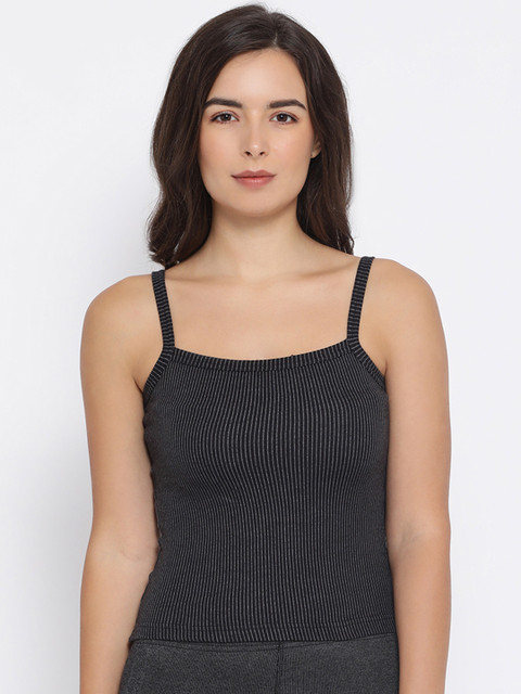 

Macrowoman W-Series Women Black Striped Thermal Top