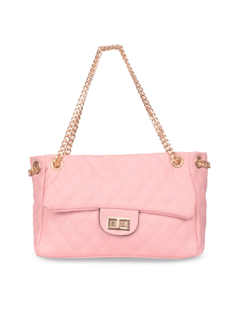 

Bagkok Pink Textured Handheld Bag