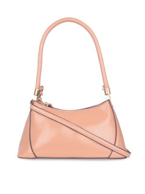 

Bagkok Beige Solid Hobo Bag