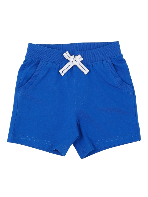 

Pantaloons Baby Boys Blue Solid Regular Fit Regular Shorts