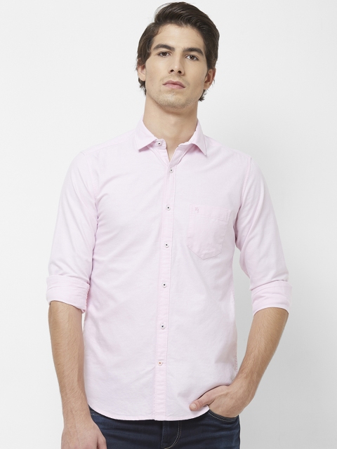 

Killer Men Pink Regular Fit Solid Casual Shirt