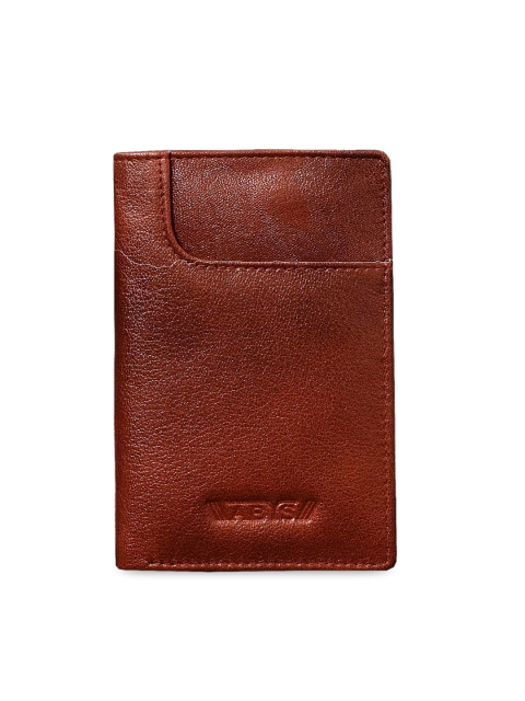 

ABYS Unisex Brown Solid Leather Card Holder